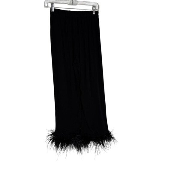 NWT Sleeper Party Pajama 2 pc. Set With Detachable Feathers Black Size M - Picture 9 of 16